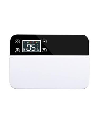 New Portable Insulin Cooler Refrigerated Box LCD Display Adjustable Heating and Cooling Small Refrigerator Battery Working 8 Hours for Travel Portable ( Color : White  Size : Rechargeable ) Rechargeable White