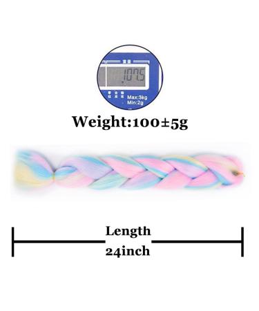 Fanwyfyu Jumbo Braid Synthetic Hair - 24 Inch Kanekalon Braiding Extensions (3 Pack) for Crochet Twists - DB-MC14 - Buy Online on GoSupps.com
