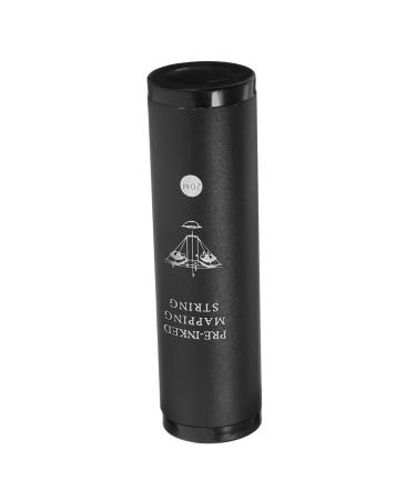Outanaya 1 Box String Ink Eyebrow Positioning Tool Eyebrow Threading Thread Aluminum Alloy Black 9.00X2.40X2.40CM Black