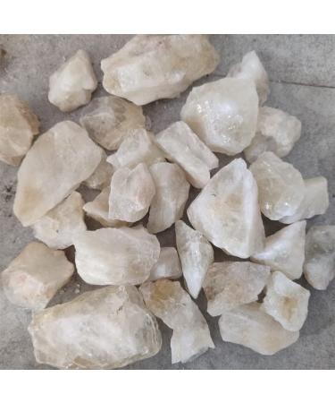 Natural Crystal Rough Natural Crystal Stones Rare Raw Rock Specimen Reiki DIY Rough Stone Collect - (Color: 100g Size: Random Size)