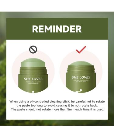 Green Tea Mask Stick with Silicone Scrubber | Deep Pore Cleanse & Blackhead Remover | Smooth Skin & Refine Pores - 45g/1.59oz - Buy Online on GoSupps.com