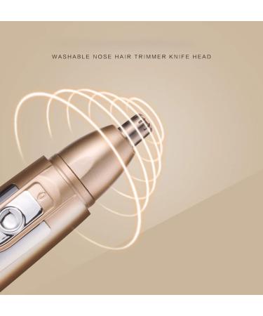 Electric Eyebrow & Nose Hair Trimmer - Portable Ear & Nose Clipper with 3D Arc Cutter Head for Travel | Easy Cleansing - Buy Online on GoSupps.com