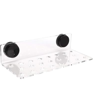 Zerodis Aquarium Coral Rack Bracket - Acrylic Transparent 23 Hole Frag Rack with Strong Suction for Coral Accessories - Buy Online on GoSupps.com