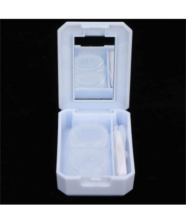 Portable Contact Lens Box with Mirror & Tweezer - Dust-Tight Storage Container for Travel (Blue) - Buy Online on GoSupps.com
