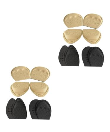 NOLITOY 8 Pairs Forefoot Half Size Pad Womens Pumps Bunion Pads Non Slip Shoe Pads for Bottom of Shoes Forefoot Cushion Pads Inserts for Shoes Women Comfort PVC Foot Protector Floor Mat