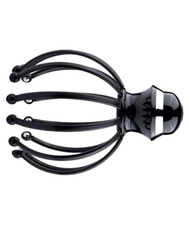 Ultechnovo scale brush 1stk head massage device Tool electrical claws massage steel ball plastic hand massager 18x14.5cm black