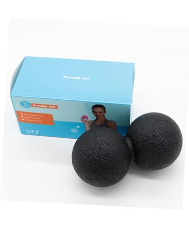Healeeved Yoga Ball & Double Lacrosse Ball | Akupressure Trigger Point Roller | Peanut Foot Massager for Full Body Self-Massage - Black - Buy Online on GoSupps.com