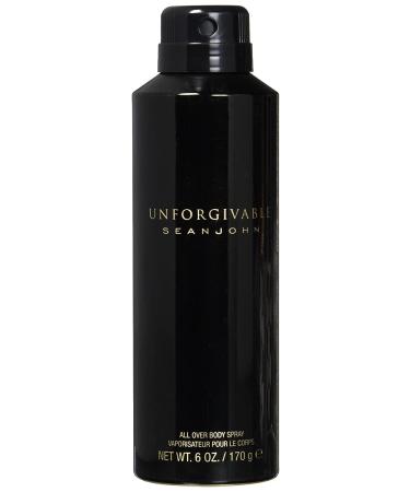 Sean John Unforgivable Body Spray for Men, 6 Ounce