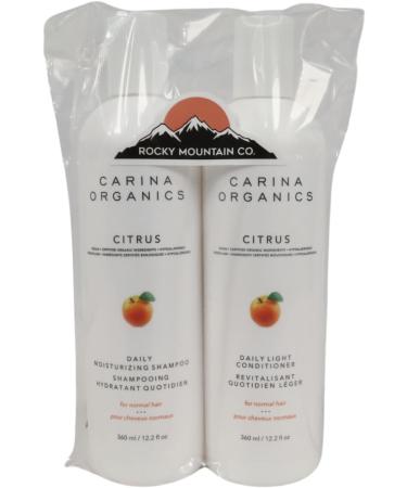Citrus All Natural Daily Moisturizing Shampoo & Daily Light Conditioner Bundle Shampoo & Conditioner Set Hair Conditioner & Shampoo for Women and Men Sulfate & Paraben Free Vegan 360ml WIth Individual Wet Wipe (Pack of 2) - Buy Online on GoSupps.com