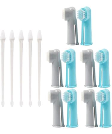 Toy Pets 5 set Pets Dog Toothbrush - Dog Toothpaste and Toothbrush Set Pet Finger Brush Toothbrush Stain Remover for Dog Pet Cleaning Toothbrushes - Buy Online on GoSupps.com