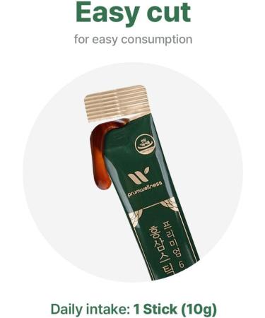 Korean Red Ginseng Sticks - Premium Liquid Portable Sticks No Preservatives - Ginseng Black 25mg Extract (100P) - Buy Now for International Shipping - Buy Online on GoSupps.com