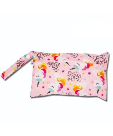 Egurs Wetbag Waterproof Reusable Diaper Bag Nappy Bag Unicorn S 22 * 15cm S 22*15cm Unicorn