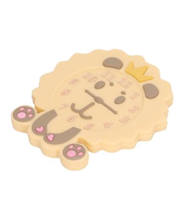 Gum Relief Teething Toy Bright Color Alarm Clock Shaped Reusable Cartoon Teething Toy Portable Elastic for Infant for Home (Type 3)