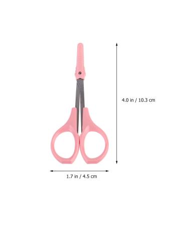 11pcs Curved Craft Scissors Set | Stainless Steel Beauty Tools & Eyelash Grooming Kit for Perfect Makeup | Pink Outfit - Buy Online on GoSupps.com