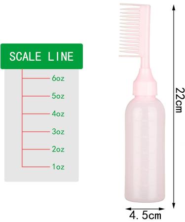 XNHIU 3 Pack Root Comb Applicator Bottle Hair Dye Bottle with Scale Hair Dyeing Bottles - Buy Online on GoSupps.com