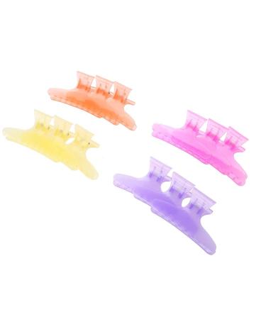 12Pcs Colorful Butterfly Hair Clips - Clear Hair Section Claw Clamps Set - Buy Online on GoSupps.com