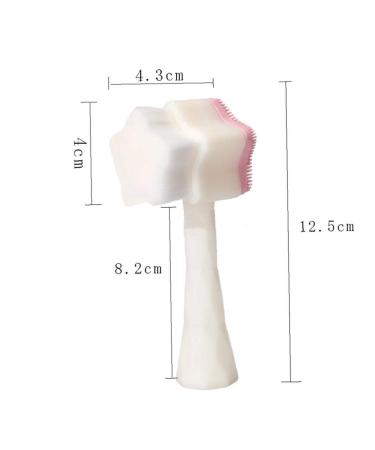 1PC Star-Art Silicone Double-Sided Blackhead & Facial Cleaning Brush - Deep Pore Cleanser & Gentle Peeling Tool for Men - Buy Online on GoSupps.com