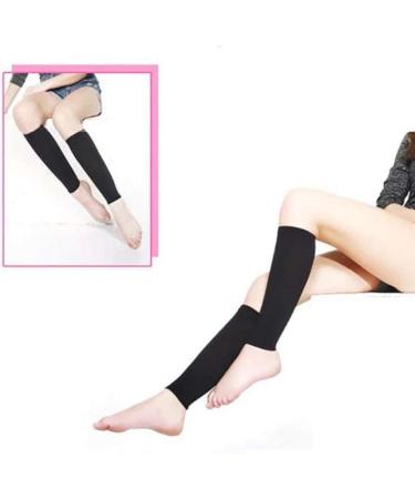 EROSPA Compression Sleeve Leg Warmers - Black Calf Compression Socks for Running Jogging & Cycling - 1 Pair - Buy Online on GoSupps.com
