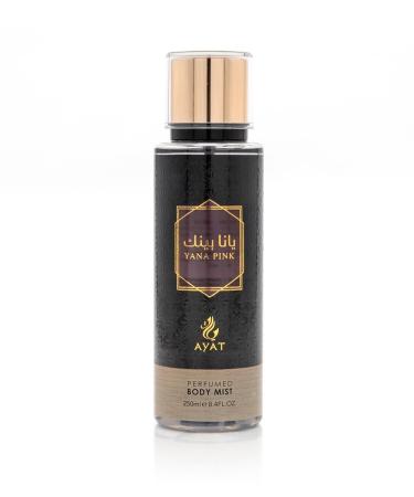 AYAT PERFUMES - Perfumed Mist 250ml - Body Mist with Oriental Scents - Arabian Fragrance For Men and Women - Made in Dubai (Yana Pink)