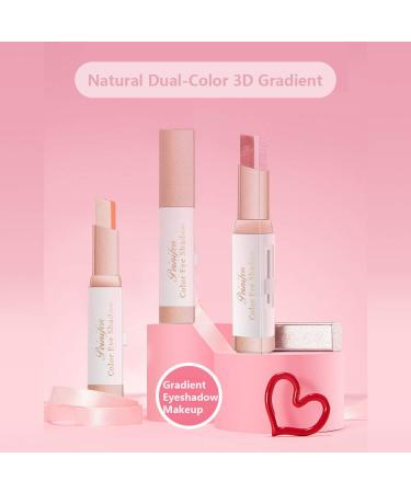 6Pcs Waterproof Two-Tone Eyeshadow Stick Set - Matte & Glitter - Easy Lazy Makeup for Beginners - Buy Online on GoSupps.com