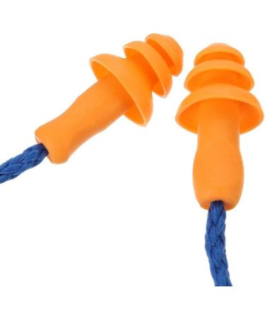 Senrise Soft Silicone Earplugs - Reusable Hearing Protection for Sleeping Working Swimming | 10 Pairs in Blue - Buy Online on GoSupps.com