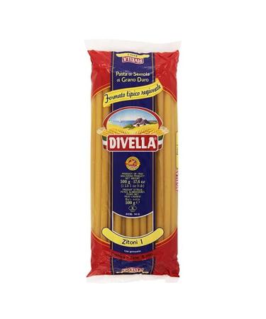 Divella DIVELLA DURUM WHEAT SEMOLINA PASTA ZITONI 1 GR 500 X 20