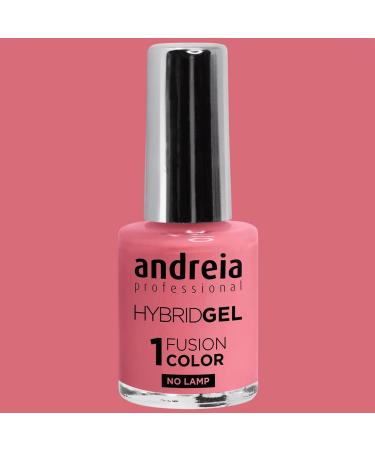 Andreia Professional Hybrid Gel Nail Polish - 2 Steps and No Lamp Required Long Lasting and Easy Removal - Fusion Colour H17 Rose Pink - Buy Online on GoSupps.com