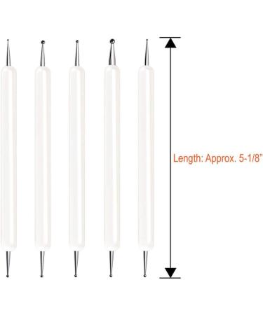 Selizo 5 Pcs Embossing Stylus Tools for Nail Art, Pottery, Clay Craft - Dotting, Scoring, Tracing Pen - Mandala Drawing, Rock Painting - Transfer Paper Included - Buy Online on GoSupps.com