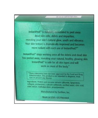 Earthen SkinCare InstantPeel Natural Dead Skin Remover Exfoliant - Hypoallergenic & Safe for Sensitive Skin - 6 Packets/Box (2-Pack) - Buy Online on GoSupps.com