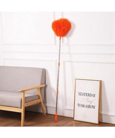 xorea Retractable Duster Stainless Steel Long Handle Dusting Brush Car Household Cleaning Tools Easy Install Easy to Use Orange - Buy Online on GoSupps.com