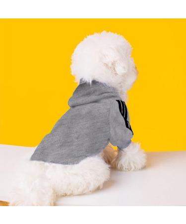 Ducomi Dog Sweater with Hood - Warm & Soft Pet Clothing for All Sizes - Gray Medium - Perfect for Dogs & Puppies - Buy Online on GoSupps.com