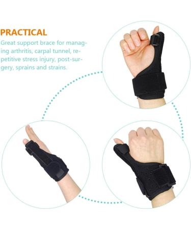 GLEAVI Thumb Brace Splint - Left Hand Support for Men & Women | Durable Composite Cloth & Steel Plate Hand Splint - Buy Online on GoSupps.com