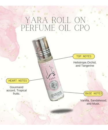 ORIGINAL YARA Roll On Perfume Oil CPO - 10ML (0.34 OZ) Ardof Perfumes Tavel Size Perfume Oils Perfume Oils for Men & Women. (3 pack) - Buy Online on GoSupps.com