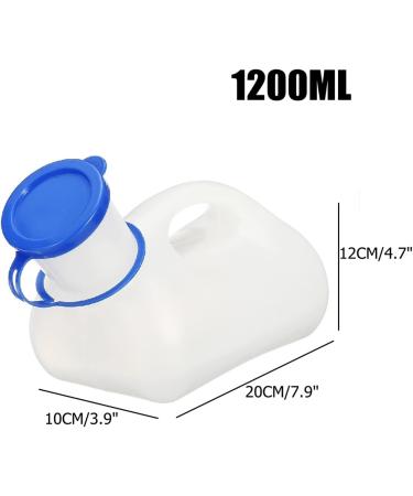 Portable Urinals 1200ML Unisex Portable Urine Urinal Toilet Aid Bottle for Traveling Camping Outdoor with Adapter for Men Women - Buy Online on GoSupps.com