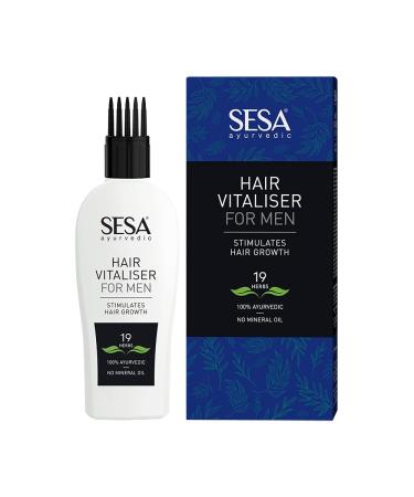 Sesa Sesa Ayurvedic Hair Vitaliser for Men for Hair Growth - NO Mineral Oil with Comb Applicator - 100 ml