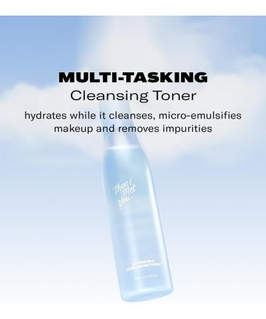 Then I Met You Living Sea Cleansing Tonic - Vegan Face Toner & Makeup Remover with Deep Sea Water Papaya Enzymes & Licorice Root - 6.08 oz | Clean Skincare - Buy Online on GoSupps.com