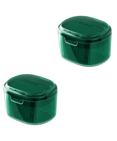 Fomiyes 2st Retainer storage box Storage boxes for tools tiny housing Small storage container Reusable prosthesis container sieve braces box travel holder stk