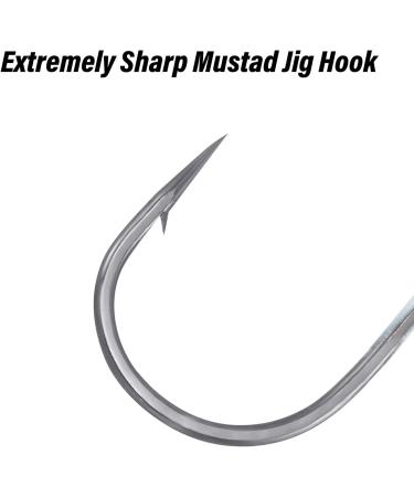 Dr.Fish 10 Pack Underspin Jigs with Mustad Hooks | Crappie Jig Heads | Willow Blade | Unpainted Jig for Saltwater/Freshwater Fishing | Bass Trout Bluegill | 1/8oz - 3/8oz | Black 1/4oz (#4/0 Hooks) - Buy Online on GoSupps.com