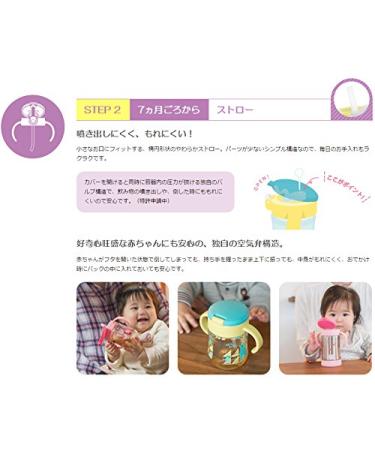 Richell Try Straw Mug Set 270ml - Ideal for Babies 5-8 Months | Step Up Transition Cup - Buy Online on GoSupps.com