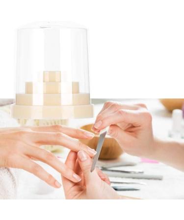 Nail Drill Bits Holder Polishing Grinding Wheel Bits Head Holder Nail Drill Holde 48 Holes for Nail Art Drill Bits for Nail Salon Nail Art School(MTJ-3/beige) - Buy Online on GoSupps.com