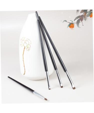 BIUDECO 4pcs Black Eyeliner Precision Brush Horse Hair Women Makeup Tools Eye Makeup Kit - Buy Online on GoSupps.com