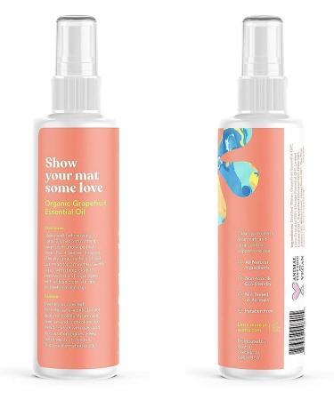 ASUTRA Yoga Mat Cleaner Spray - Organic Calming Citrus No Residue Deep-Cleansing Includes Microfiber Towel - Perfect for Fitness Gear & Gym Equipment - Buy Online on GoSupps.com