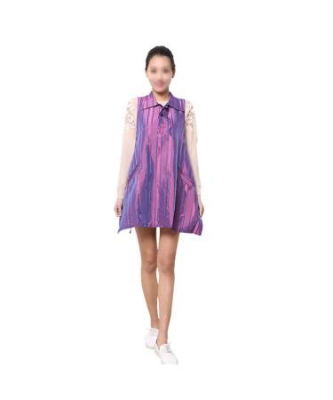 FOMIYES Smock Dress Suit Hair Styling Cape Hair Dying Cape Disposable Suit Barber Apron Barber Gowns Hairdressing Clothes Purple Formal Dress Working Clothes Accessories Pet Purple 78x70cm