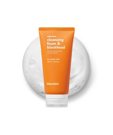 Hanskin Pore Cleansing Foam Bha Cleanser Gentle Exfoliating Face Wash and Makeup Remover Korean Deep Pore Sebum Cleansing for Hydrated and Smooth Skin 4.06 (fl oz)