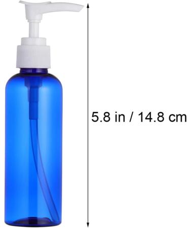 Lurrose 10pcs Refillable Pump Dispenser - 100ml Blue Plastic Soap Lotion Bottles for Kitchen Bathroom & Travel | International Shipping Available - Buy Online on GoSupps.com