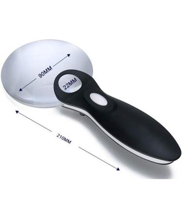 Led Glass Handheld Illuminated Magnifier Lighting Reading with Lamp 3X 6X HD Lens Acric Loupe for Read Books Newspaper Maps Needlework Repair Black Made in China - Buy Online on GoSupps.com