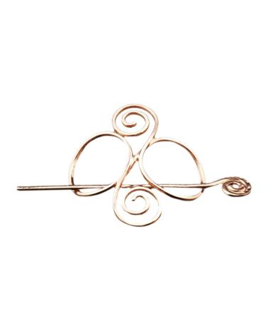 Lurrose Celtic hair clips Alloy Viking jewelry Hairstift Irish hair decor vintage ponytail holder hair jewelry for women girls (style 3)