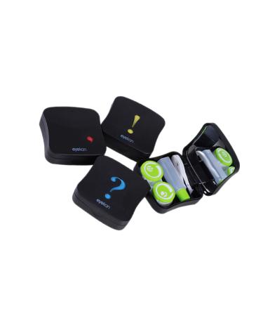 Homsfou 4er-box contact lens container doll house TV travel contact lens organizer holder for lens tank case lensetui eye care set Storage box accompanying box glasses case
