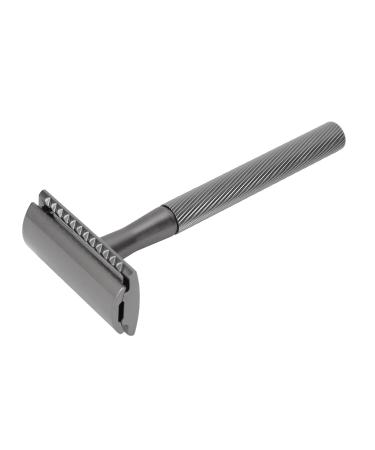 Shop Integration Safety Razor for Men - Brass Handle Double Edge Razor with Base - Premium Facial Care (Black) - Buy Online on GoSupps.com