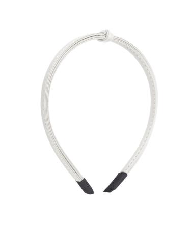 VOCOSTE Thin Headbands for Women Leather Head Bands for Women's Hair White